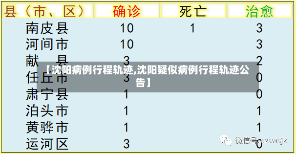 【沈阳病例行程轨迹,沈阳疑似病例行程轨迹公告】-第2张图片