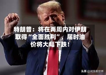 特朗普：将在两周内对伊朗取得“全面胜利	”，届时油价将大幅下跌！-第2张图片