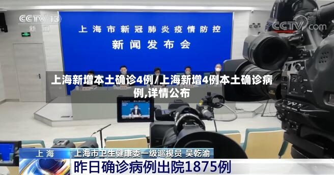 上海新增本土确诊4例/上海新增4例本土确诊病例,详情公布-第2张图片