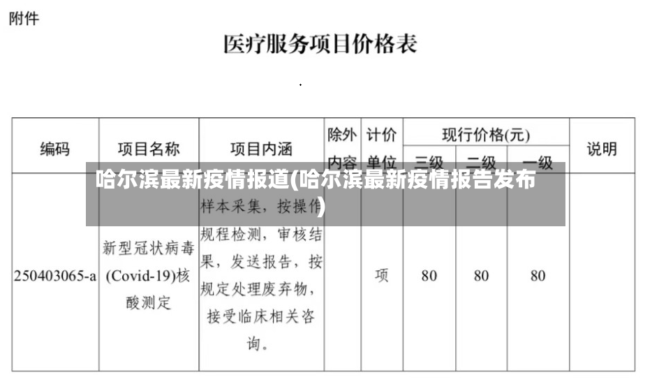 哈尔滨最新疫情报道(哈尔滨最新疫情报告发布)