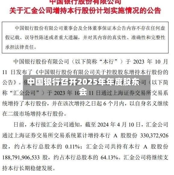 中国银行召开2025年年度股东会