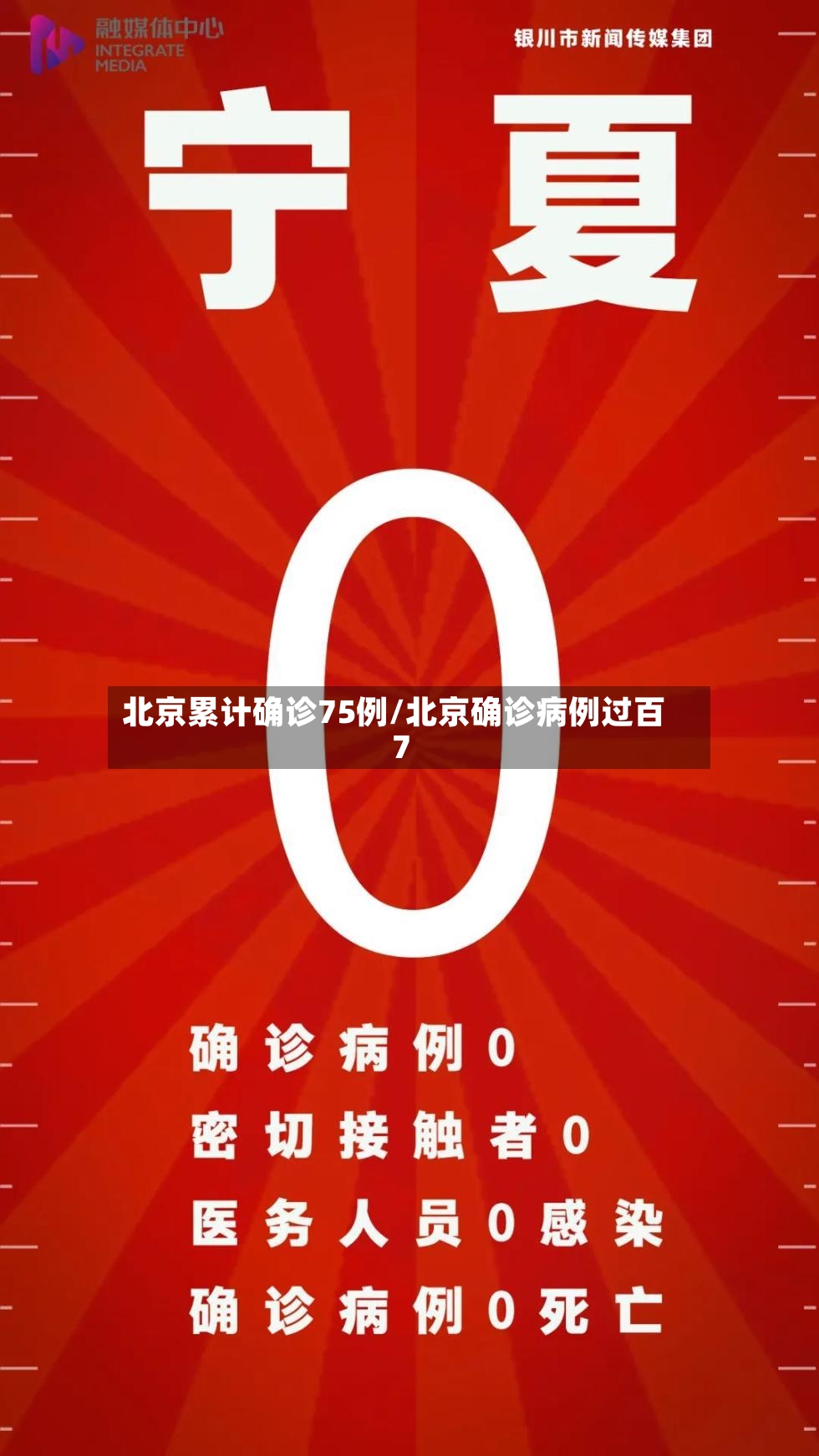 北京累计确诊75例/北京确诊病例过百7