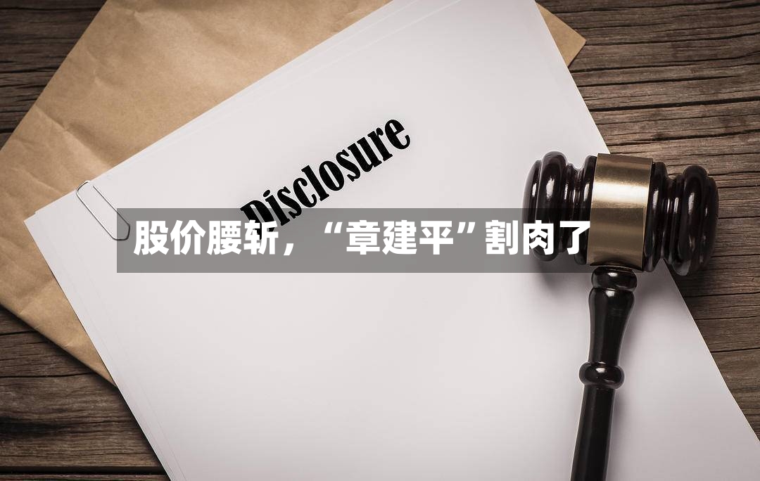 股价腰斩，“章建平	”割肉了-第2张图片