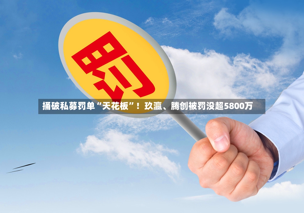 捅破私募罚单“天花板”！玖瀛	、腾创被罚没超5800万-第2张图片