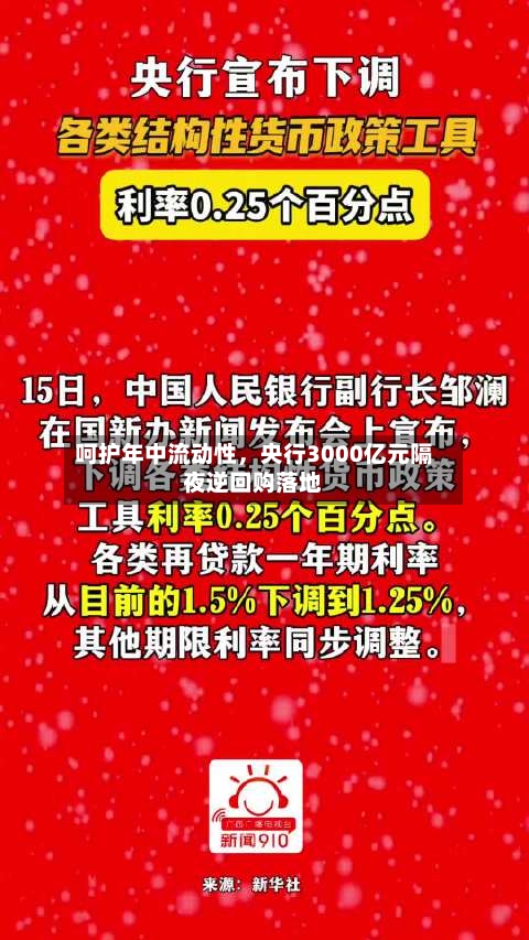 呵护年中流动性，央行3000亿元隔夜逆回购落地-第2张图片
