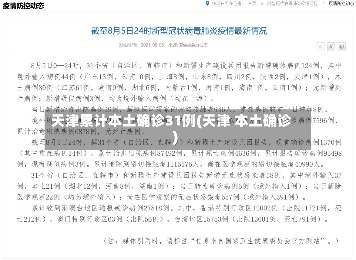 天津累计本土确诊31例(天津 本土确诊)-第3张图片