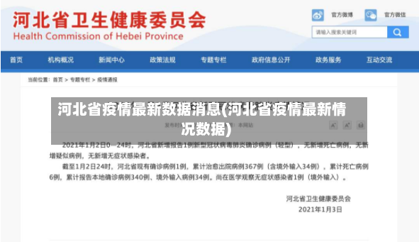 河北省疫情最新数据消息(河北省疫情最新情况数据)