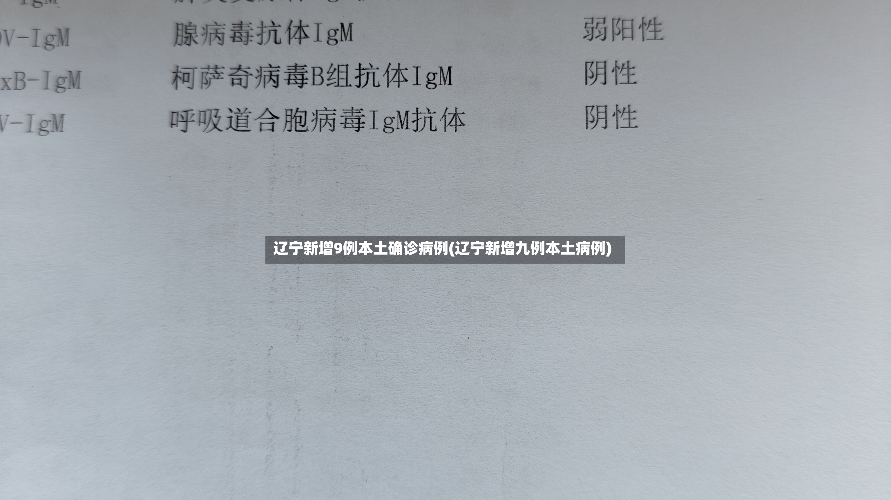 辽宁新增9例本土确诊病例(辽宁新增九例本土病例)