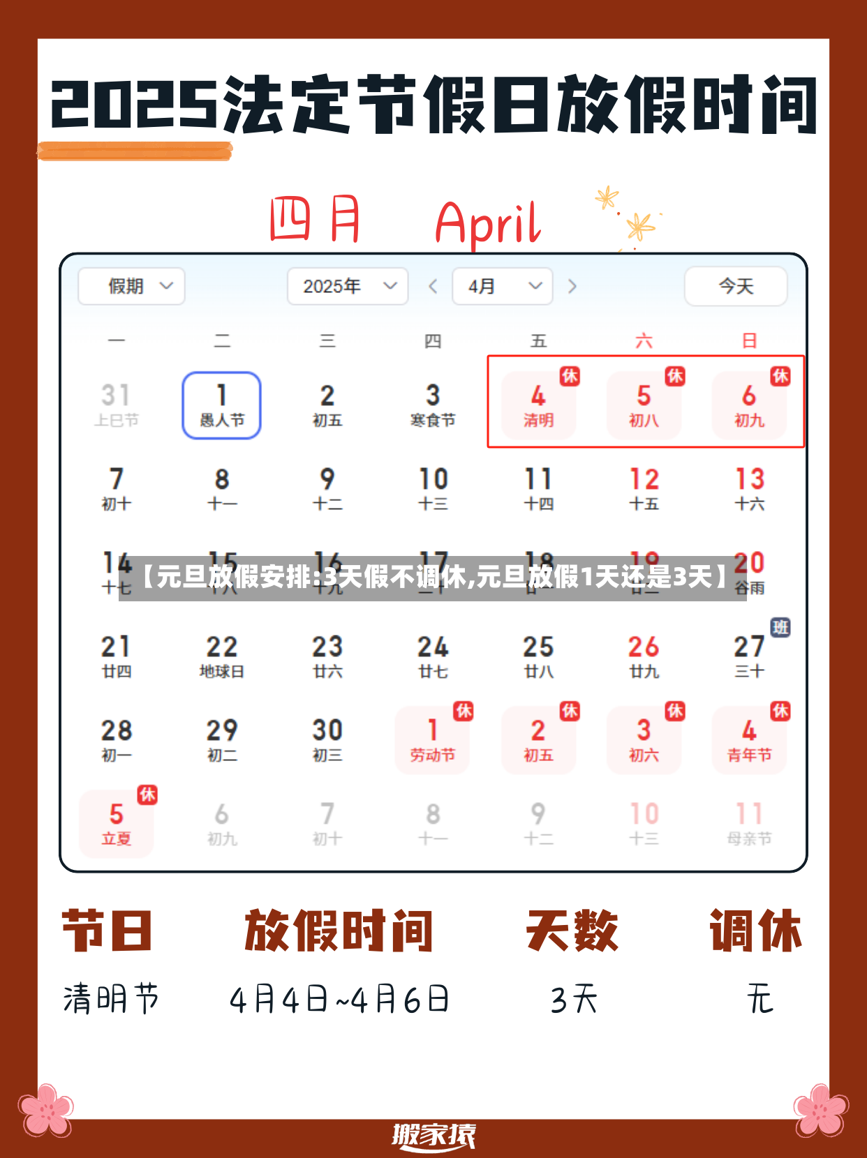 【元旦放假安排:3天假不调休,元旦放假1天还是3天】-第3张图片