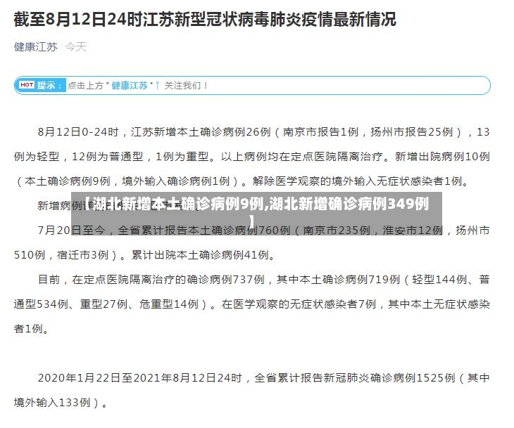 【湖北新增本土确诊病例9例,湖北新增确诊病例349例】