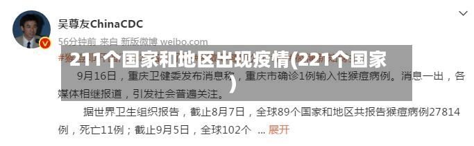 211个国家和地区出现疫情(221个国家)