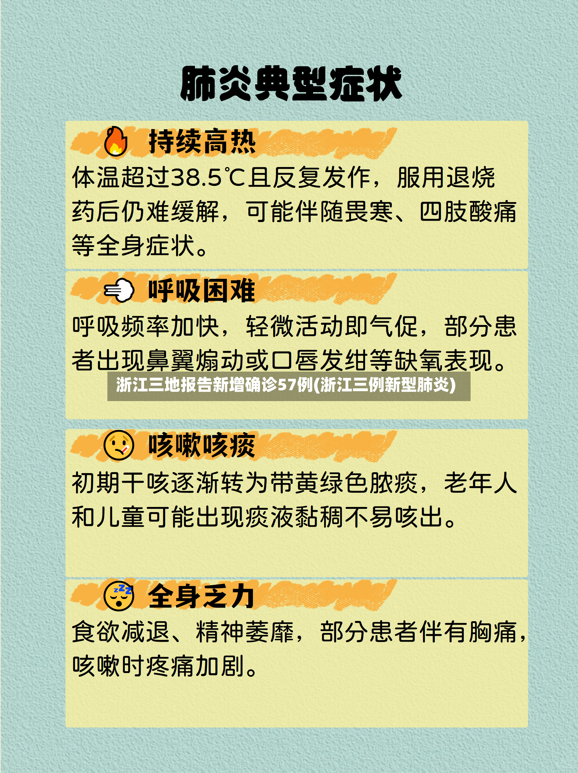 浙江三地报告新增确诊57例(浙江三例新型肺炎)