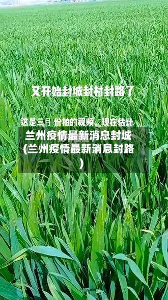 兰州疫情最新消息封城(兰州疫情最新消息封路)-第3张图片