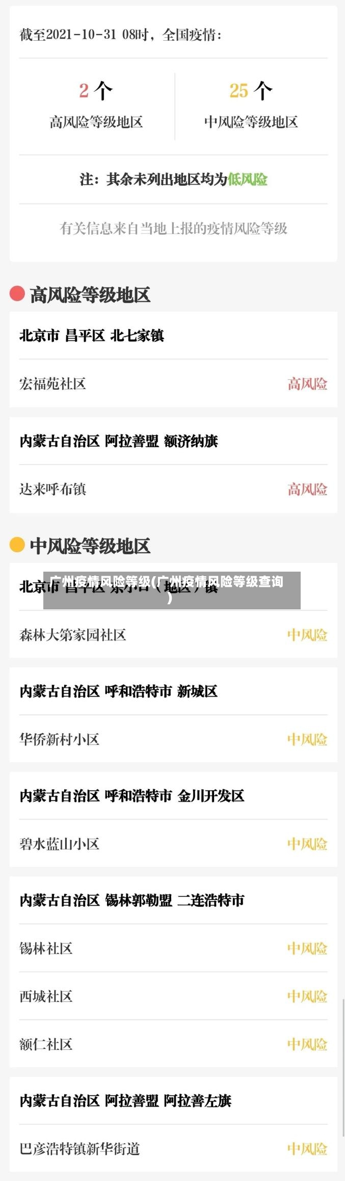 广州疫情风险等级(广州疫情风险等级查询)-第3张图片