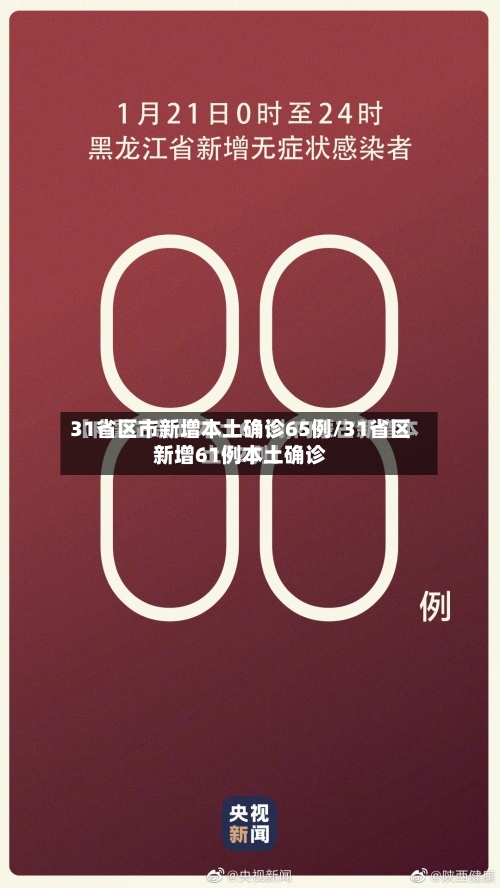 31省区市新增本土确诊65例/31省区新增61例本土确诊