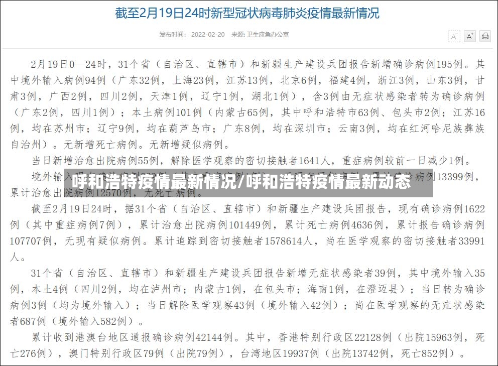 呼和浩特疫情最新情况/呼和浩特疫情最新动态-第2张图片