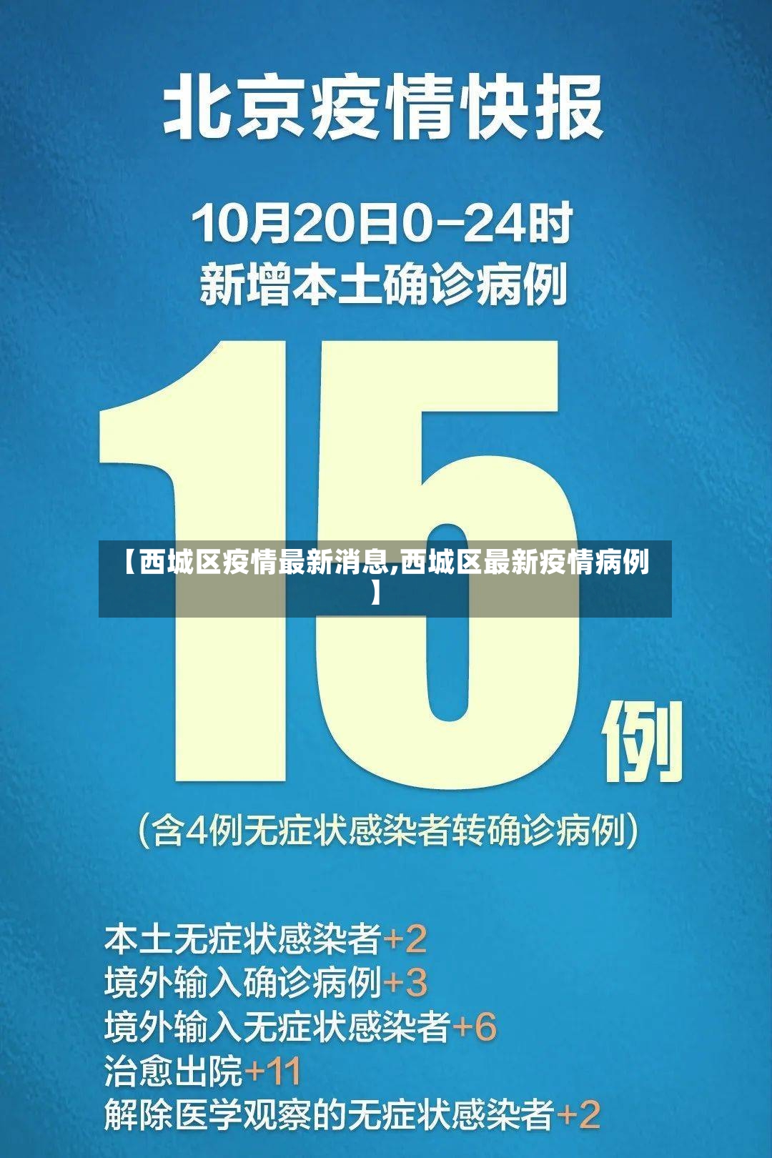 【西城区疫情最新消息,西城区最新疫情病例】-第3张图片