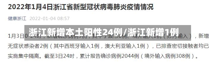 浙江新增本土阳性24例/浙江新增1例-第2张图片