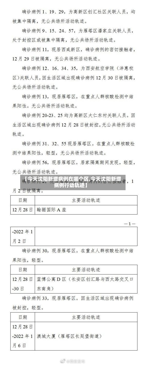 【今天沈阳新增病例在哪个区,今天沈阳新增病例行动轨迹】-第3张图片