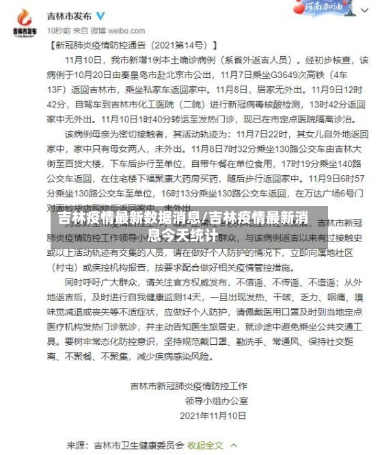 吉林疫情最新数据消息/吉林疫情最新消息今天统计