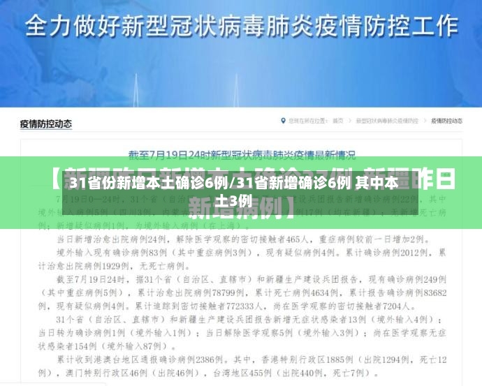 31省份新增本土确诊6例/31省新增确诊6例 其中本土3例-第2张图片