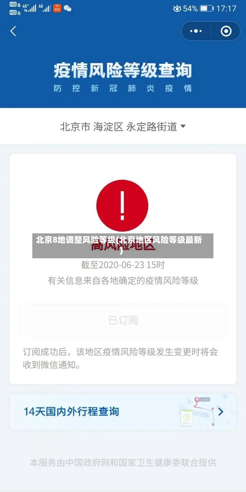 北京8地调整风险等级(北京地区风险等级最新)