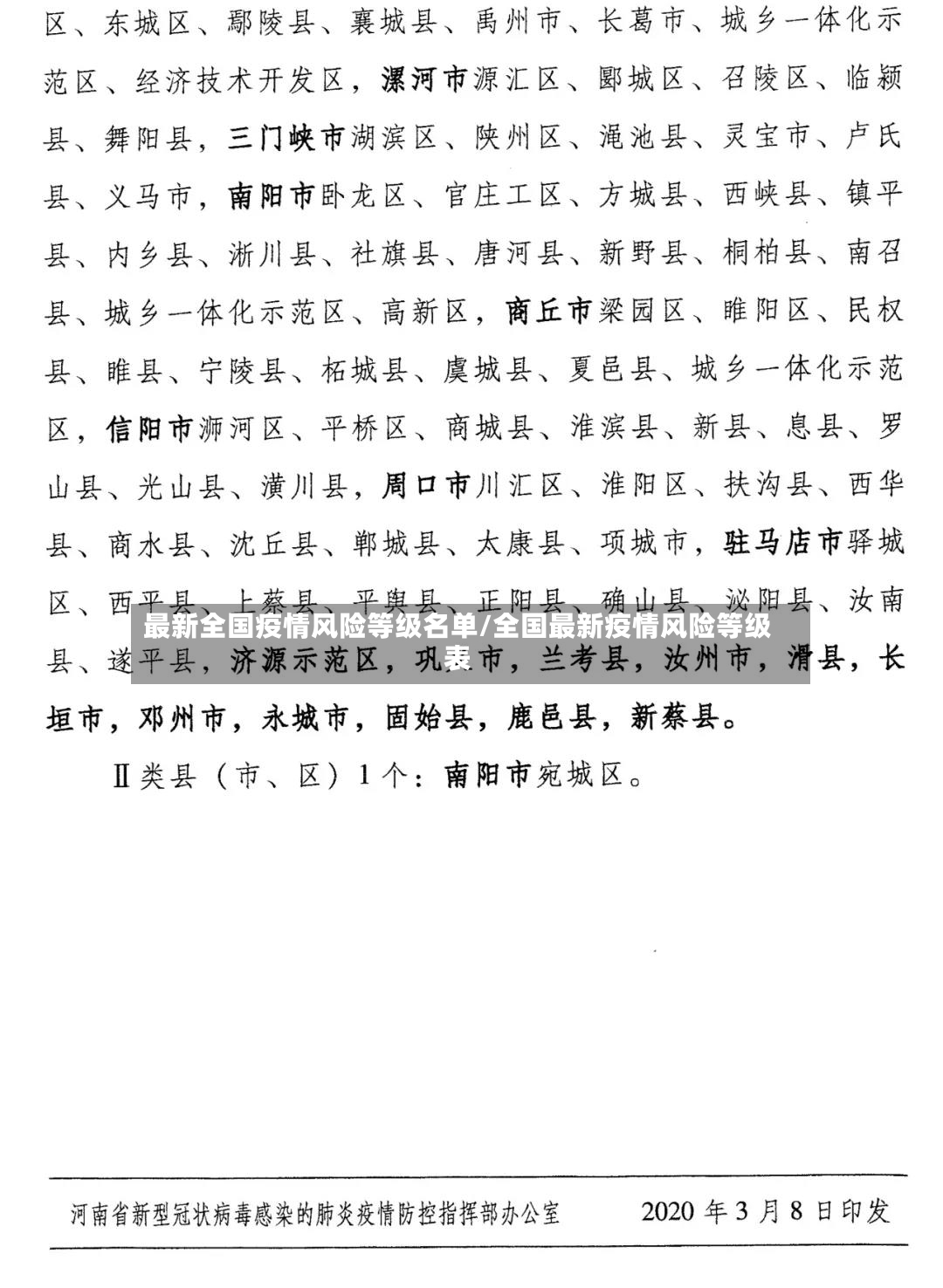 最新全国疫情风险等级名单/全国最新疫情风险等级表-第3张图片