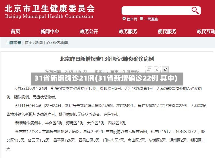 31省新增确诊21例(31省新增确诊22例 其中)-第2张图片