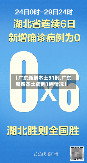 【广东新增本土31例,广东新增本土病例1例情况】