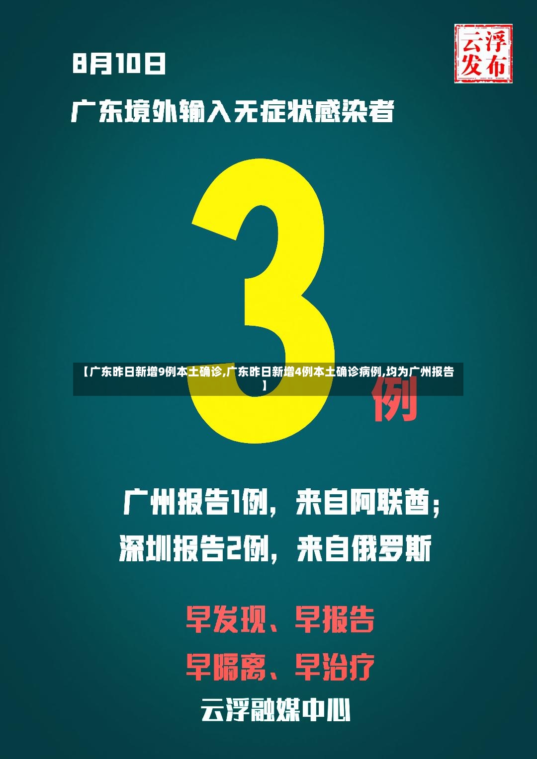 【广东昨日新增9例本土确诊,广东昨日新增4例本土确诊病例,均为广州报告】