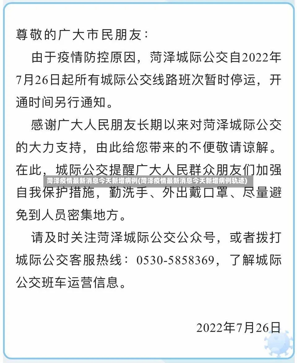 菏泽疫情最新消息今天新增病例(菏泽疫情最新消息今天新增病例轨迹)