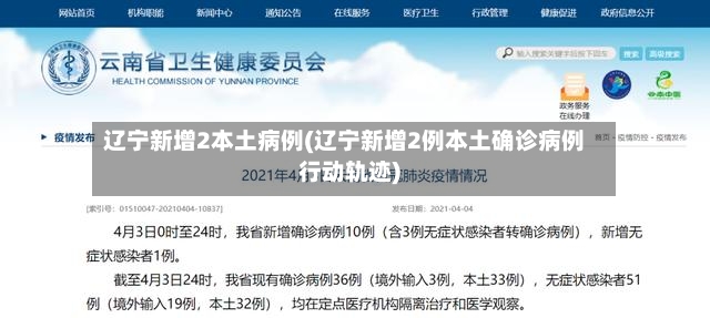 辽宁新增2本土病例(辽宁新增2例本土确诊病例行动轨迹)-第3张图片