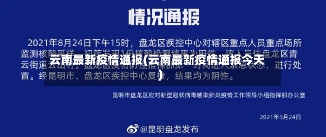 云南最新疫情通报(云南最新疫情通报今天)-第3张图片