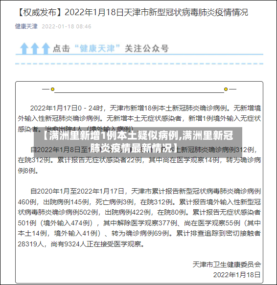 【满洲里新增1例本土疑似病例,满洲里新冠肺炎疫情最新情况】-第2张图片
