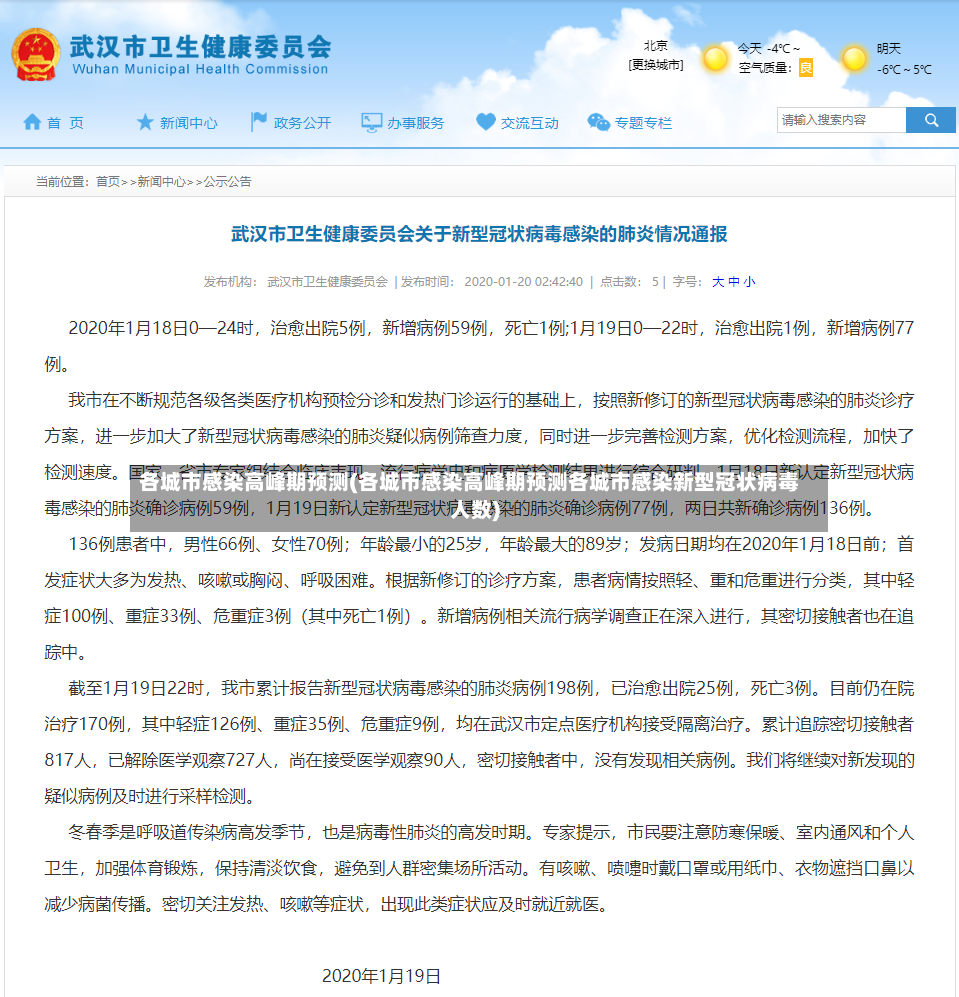 各城市感染高峰期预测(各城市感染高峰期预测各城市感染新型冠状病毒人数)-第3张图片