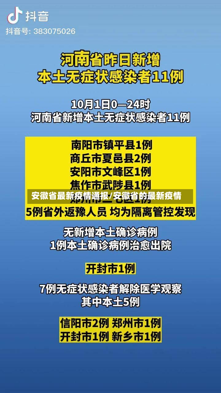 安徽省最新疫情通报/安徽省的最新疫情