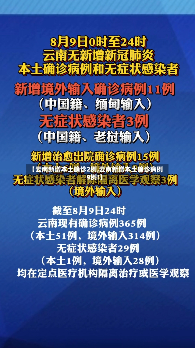【云南新增本土确诊2例,云南新增本土确诊病例9例!】-第2张图片