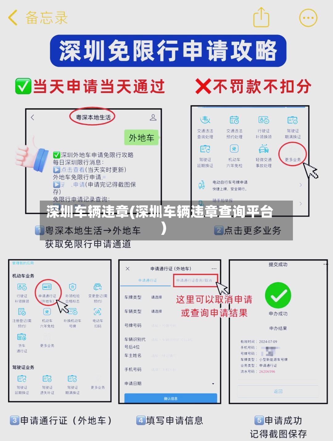 深圳车辆违章(深圳车辆违章查询平台)-第3张图片