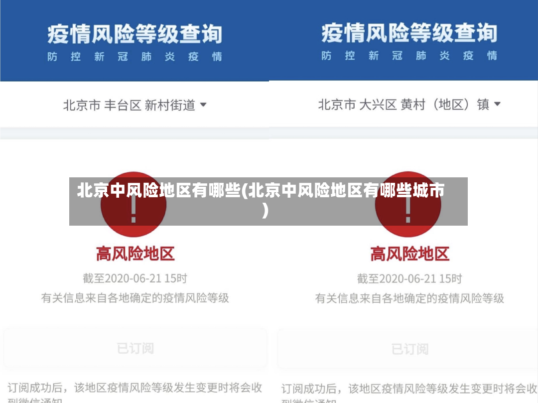 北京中风险地区有哪些(北京中风险地区有哪些城市)