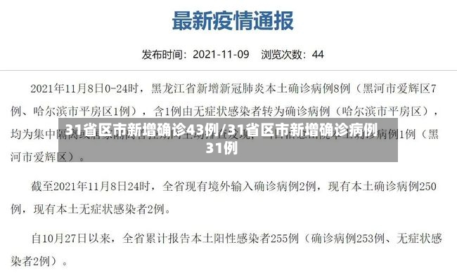 31省区市新增确诊43例/31省区市新增确诊病例31例-第3张图片