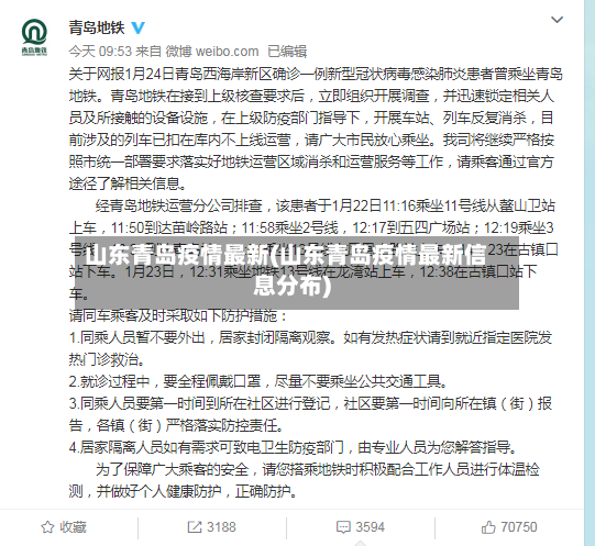 山东青岛疫情最新(山东青岛疫情最新信息分布)
