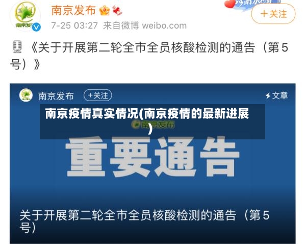 南京疫情真实情况(南京疫情的最新进展)