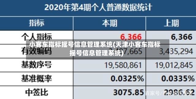 小客车指标摇号信息管理系统(天津小客车指标摇号信息管理系统)-第2张图片