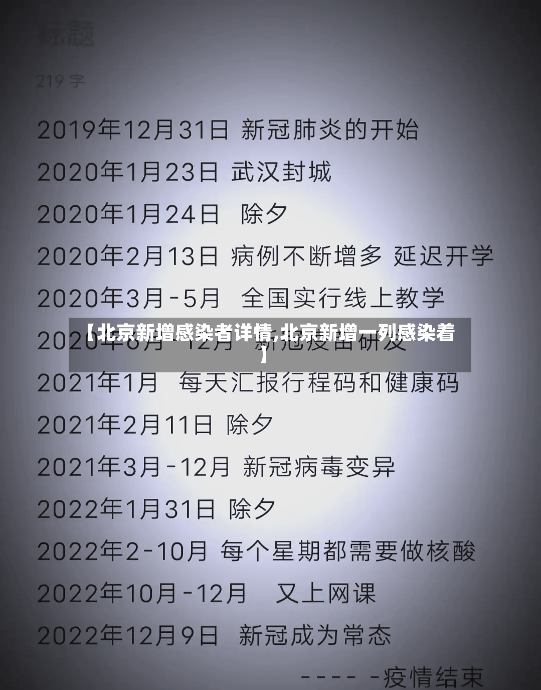 【北京新增感染者详情,北京新增一列感染着】-第2张图片
