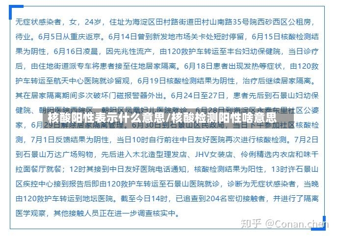 核酸阳性表示什么意思/核酸检测阳性啥意思