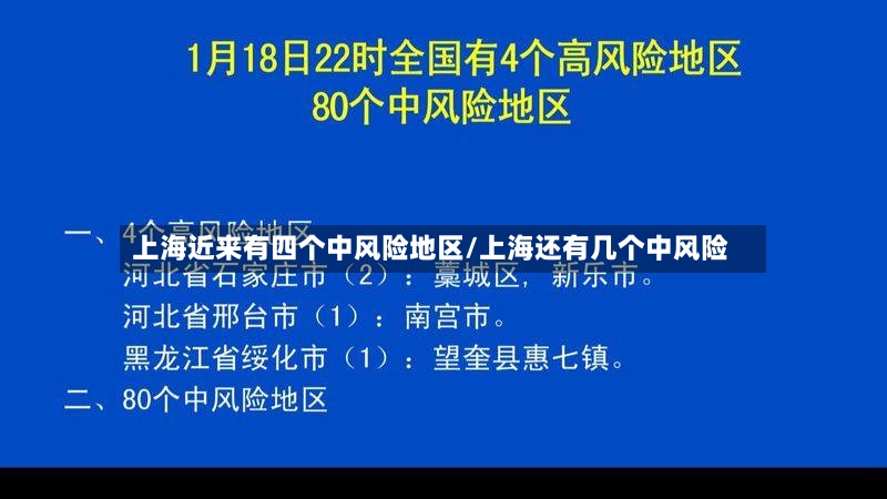 上海近来有四个中风险地区/上海还有几个中风险-第3张图片