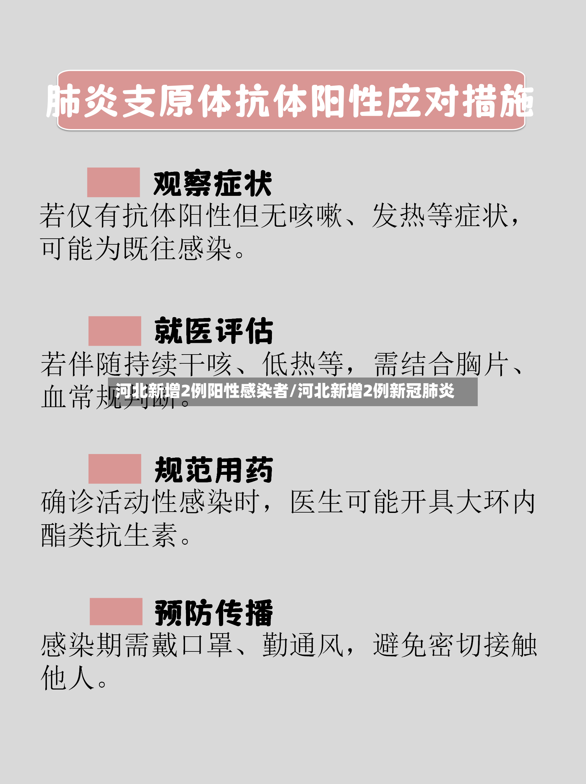 河北新增2例阳性感染者/河北新增2例新冠肺炎